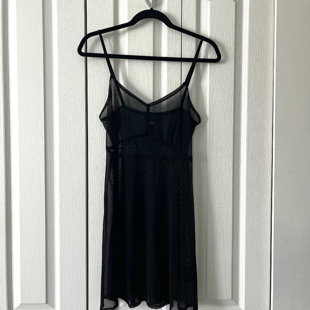 Sheer Black Slip dress